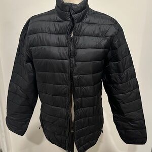 Swiss Tech Men's Quilted Black Puffer Jacket